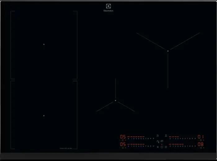 Индукционная варочная панель ELECTROLUX EIS77453 4 конфорки, черный