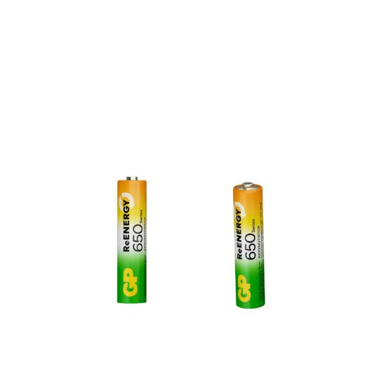 Аккумулятор GP ReEnergy, AAA, 650 мА·ч, 2 шт