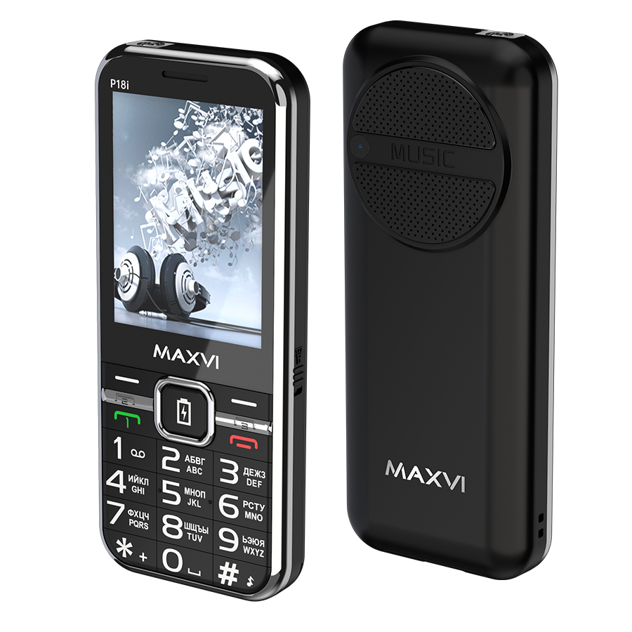 Мобильный телефон MAXVI P18i черный
