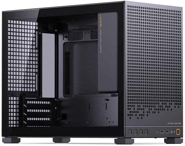 Корпус JONSBO D32 PRO, Mini-Tower, без БП, черный