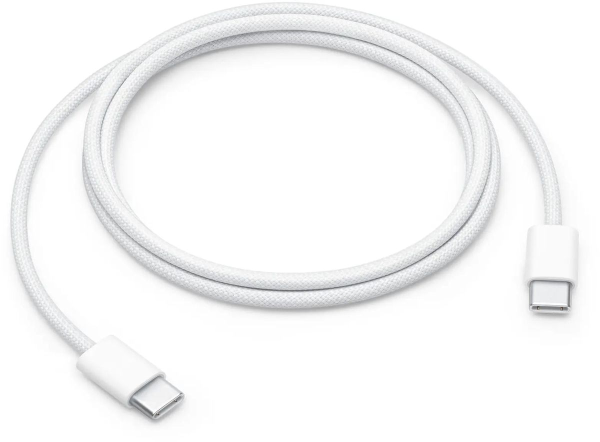 Кабель USB Type-C(m)-USB Type-C(m), 1 м, белый, Apple A2795 (MW493ZM/A)