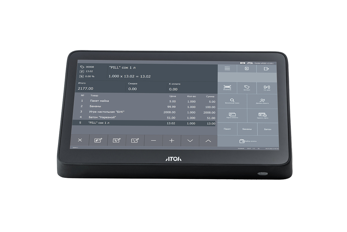 POS-терминал ATOL Optima V7, черный