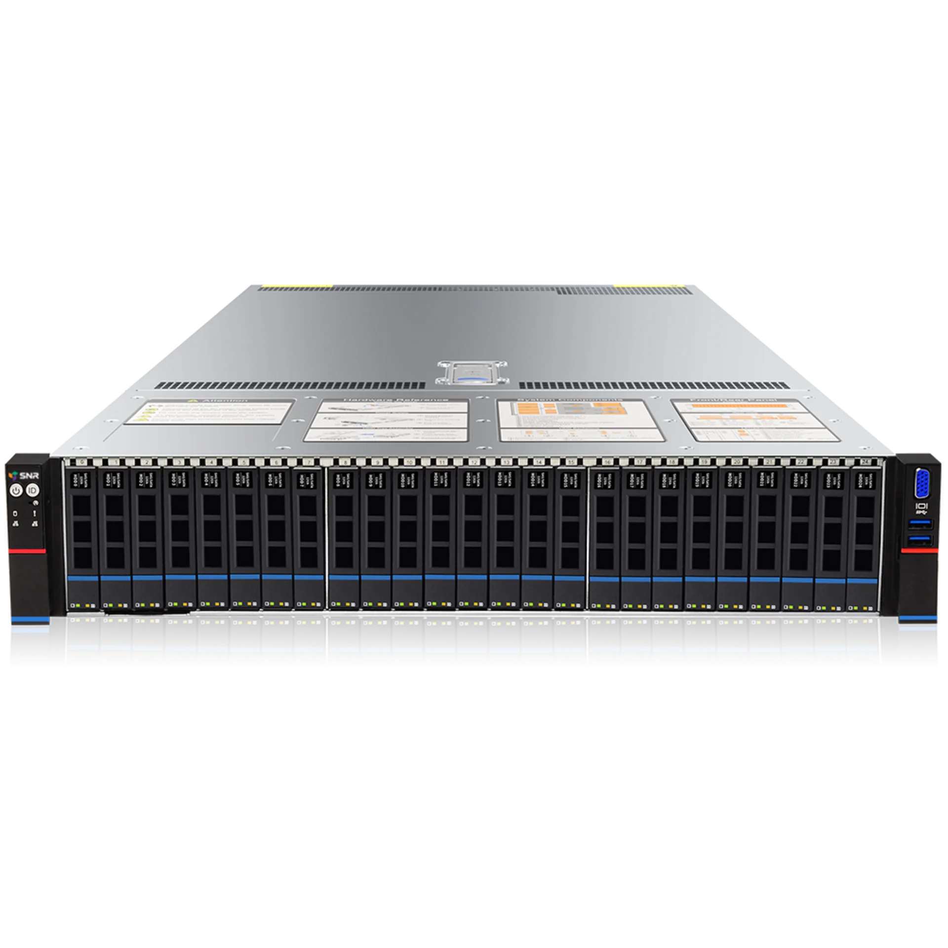 Серверная платформа SNR SNR-SR2424RS-NV, 2xSocket4677, 32xDDR5, 24x2.5 HDD HS, Redundant 2x1300 Вт 2U (SNR-SR2424RS-NV)