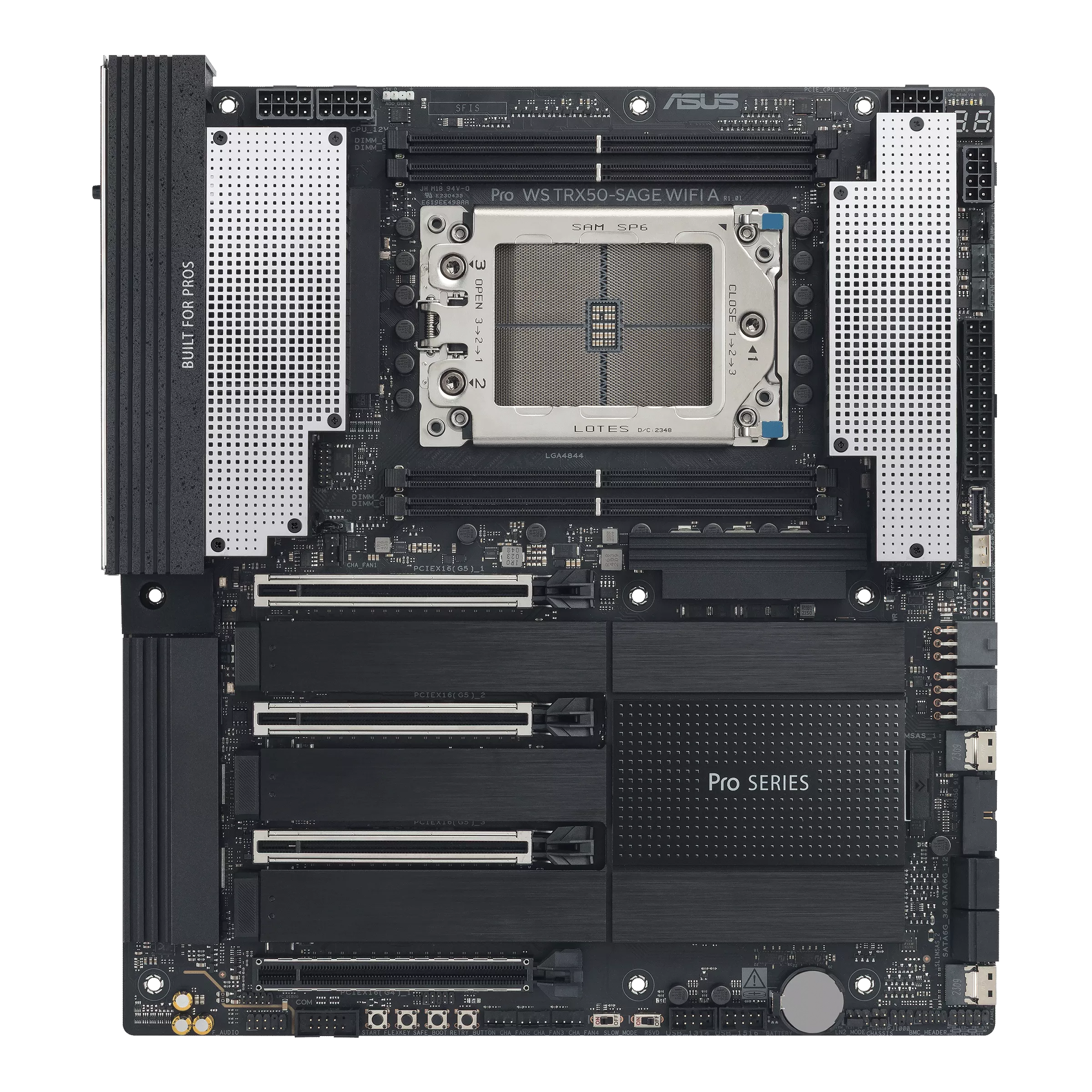 Материнская плата ASUS PRO WS TRX50-SAGE WIFI A, sTR5, AMD TRX50, SSI CEB