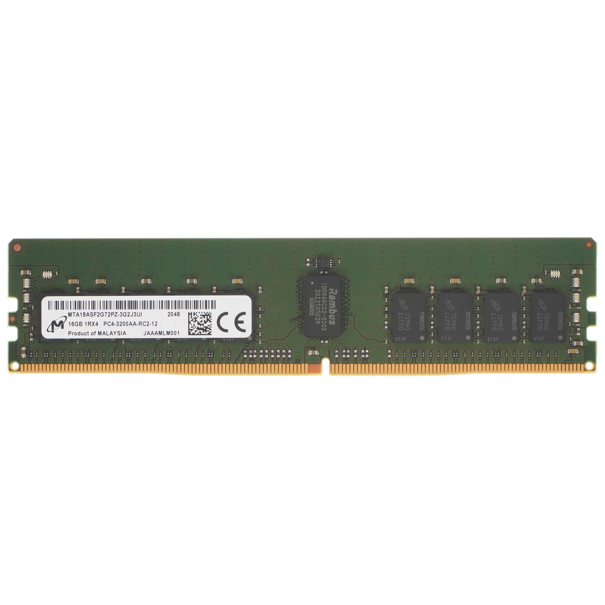Память DDR4 RDIMM 16Gb Micron MTA18ASF2G72PZ-3G2J3