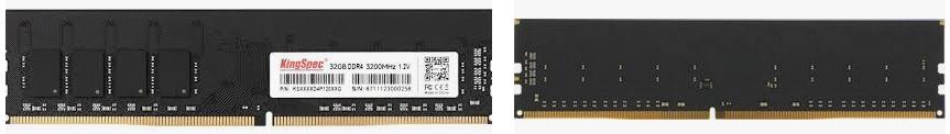 Память DDR4 DIMM 32Gb, 3200MHz, 1.2 В, KingSpec (KS3200D4P12032G) б/у, без существенных следов эксплуатации, частично замята наклейка на памяти