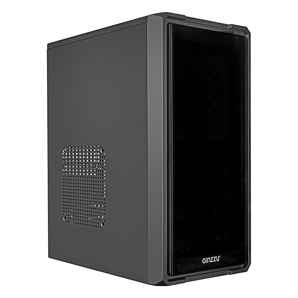 Корпус Ginzzu B173, Mini-Tower, без БП, черный