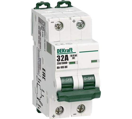 Выключатель автоматический DeKraft ВА-105 16А C 10кА