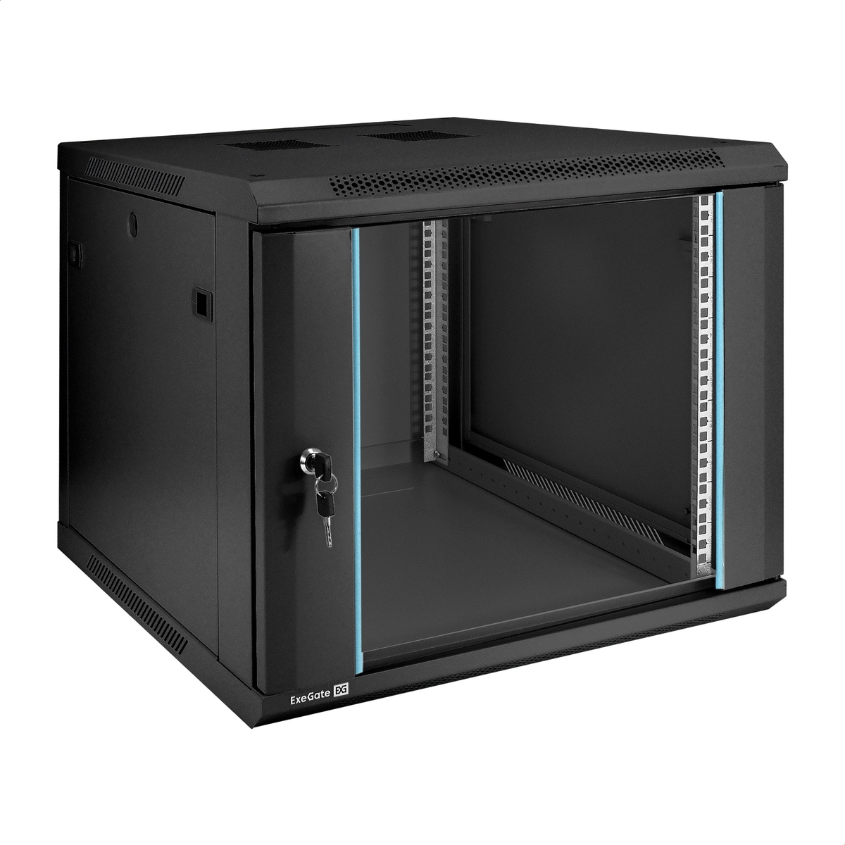 Шкаф ExeGate EC-WM-9U.600.G.BLACK 9U, 600x600 мм (EX298608RUS)