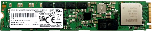 Твердотельный накопитель (SSD) Samsung 1.92Tb PM983, M.2 22110, PCI-E, NVMe (MZ1LB1T9HALS-00007) б/у, после ремонта (восстановление при помощи PC-3000), следы установки, noname упаковка