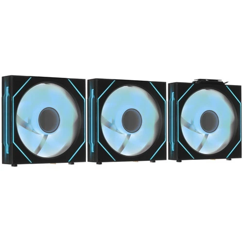 Комплект реверсивных вентиляторов Lian Li UNI Fan SL Infinity Wireless 120 Reverse Blade Black, 120 мм, 3шт (G99.12RSLIN1W3B.R0)