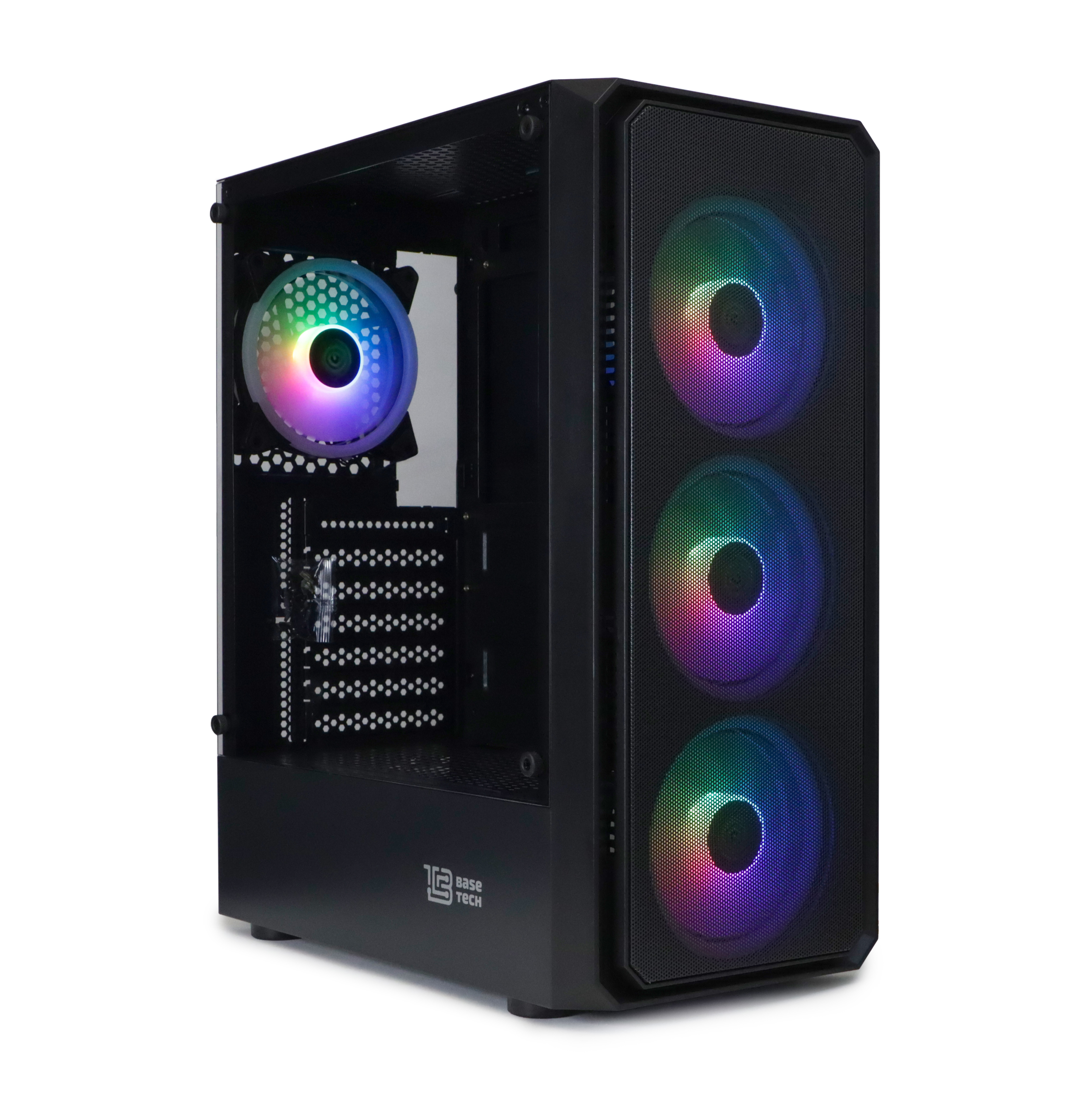 Корпус BaseTech eXtreme GFX-03, Midi-Tower, без БП, черный
