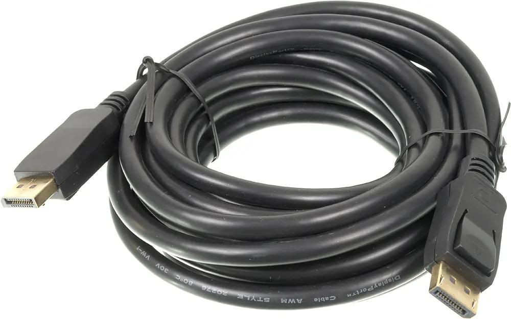 

Кабель DisplayPort(20M)-DisplayPort(20M), v1.2/1.2, 5 м, черный Ningbo (840966)