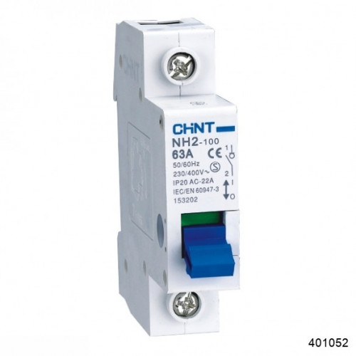 Выключатель нагрузки 1P 100А CHINT NH2-125