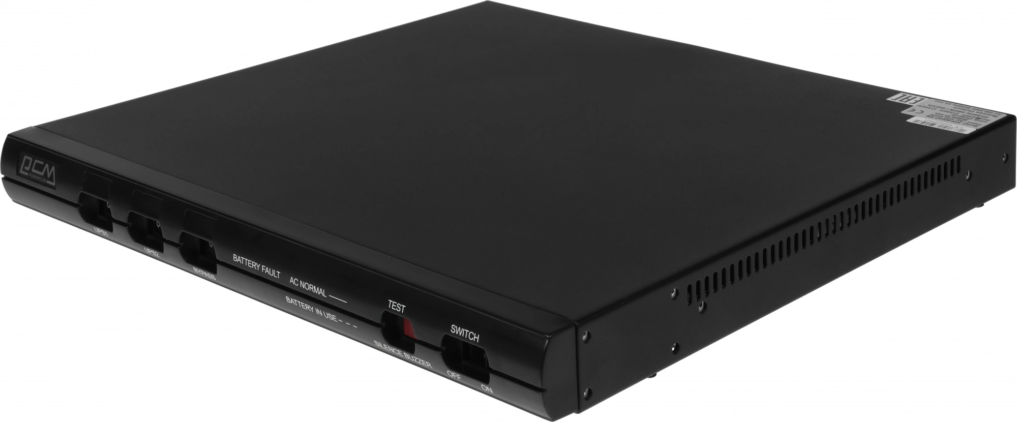 ИБП Powercom KIN-600AP RM, 600 VA, 480 Вт, черный