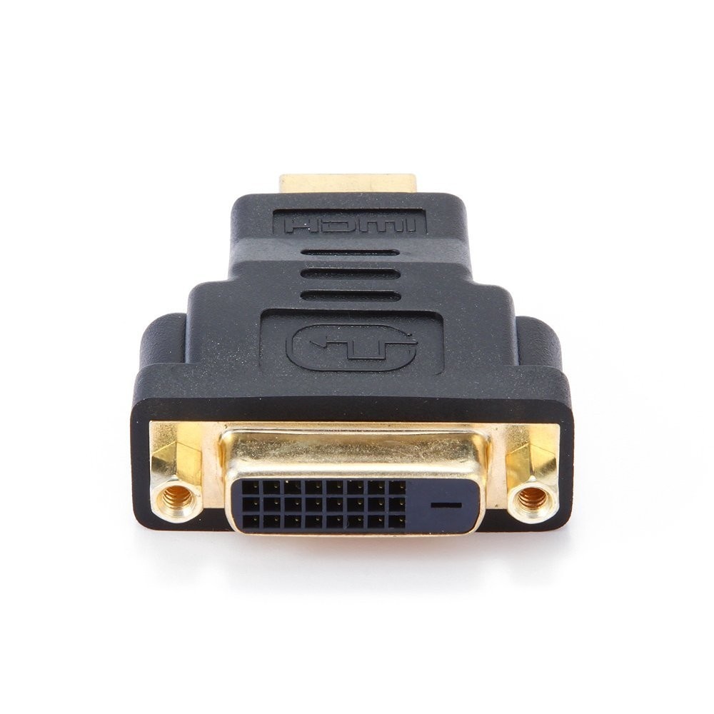 

Переходник (адаптер) HDMI(19M)-DVI-D(25F), черный Cablexpert (A-HDMI-DVI-3)