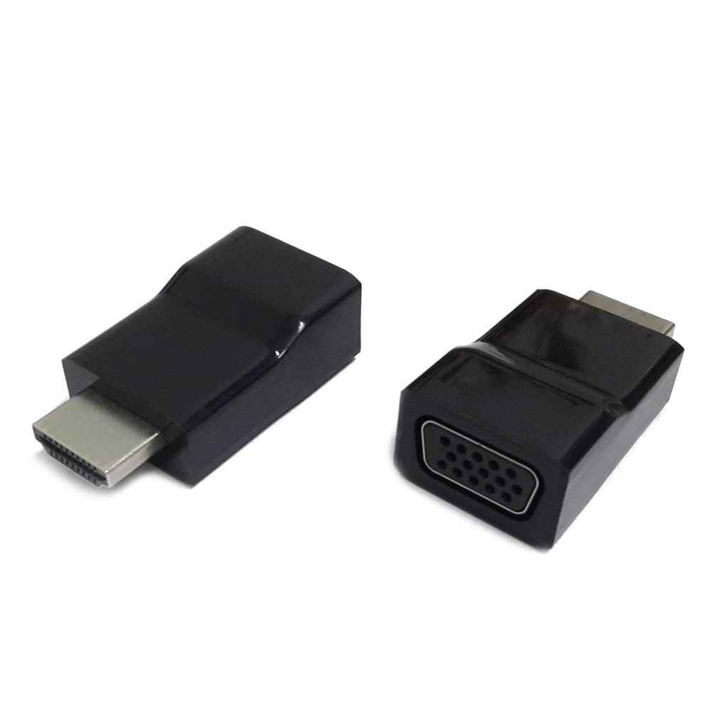 

Переходник (адаптер) HDMI(19M)-VGA(15F), черный Cablexpert (A-HDMI-VGA-001)