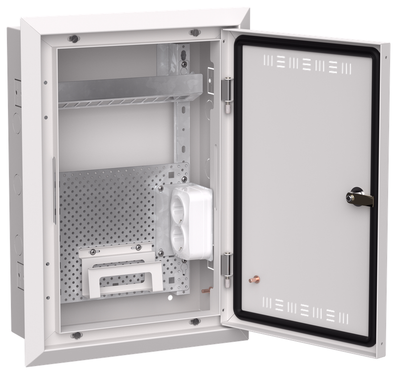 Корпус металлический 50.5 см x 13 см x 36.5 см, IP30, IEK ЩРВ-24