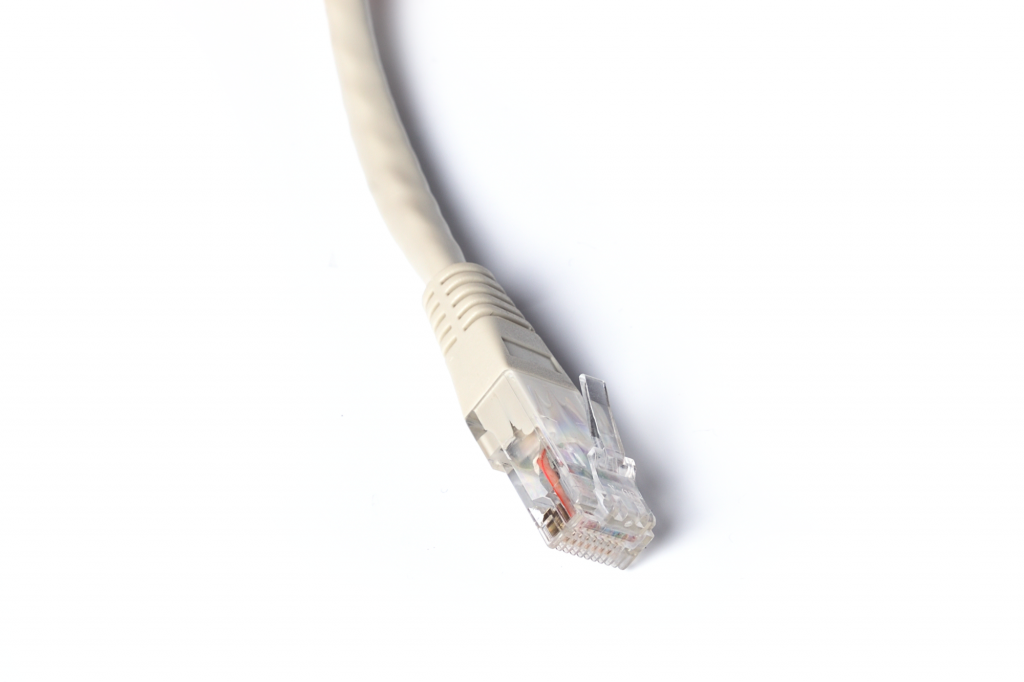 Патч-корд AESP UTP, кат.6, 1 м, RJ45-RJ45, серый (C6-154GY-1MB)