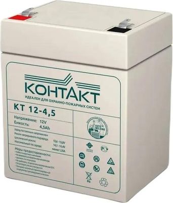 Аккумуляторная батарея для ИБП КОНТАКТ КТ 12-4,5, 12V, 4.5Ah