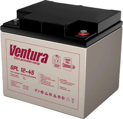 Аккумуляторная батарея для ИБП Ventura GPL 12-45, 12V, 45Ah