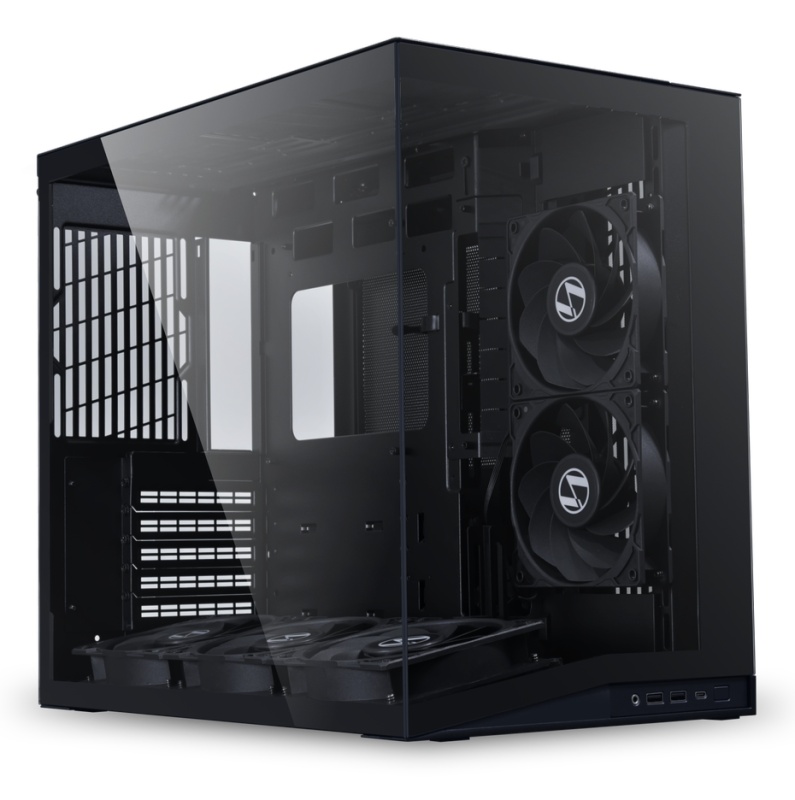 Корпус LIAN-LI O11 Dynamic Mini V2 Flow, Mini-Tower, без БП, черный