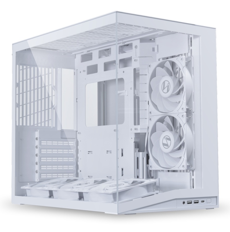 Корпус LIAN-LI O11 Dynamic MINI V2, Mini-Tower, без БП, белый