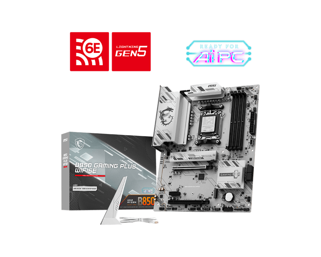 Материнская плата MSI B850 GAMING PLUS WIFI6E, AM5, AMD B850, ATX
