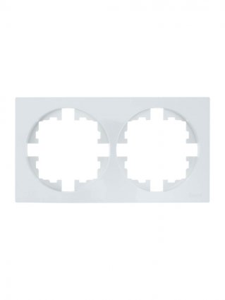 Рамка LEZARD OSEN, 2-поста, белый