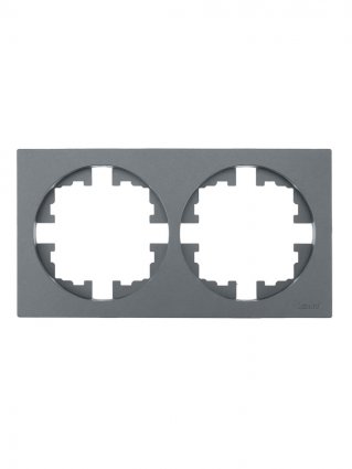 Рамка LEZARD OSEN, 2-поста, серый