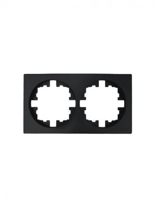 Рамка LEZARD OSEN, 2-поста, черный