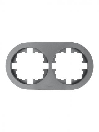 Рамка LEZARD OSEN, 2-поста, серый