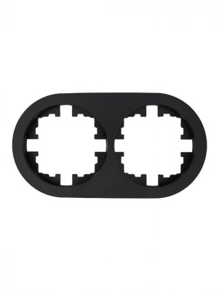 Рамка LEZARD OSEN, 2-поста, черный