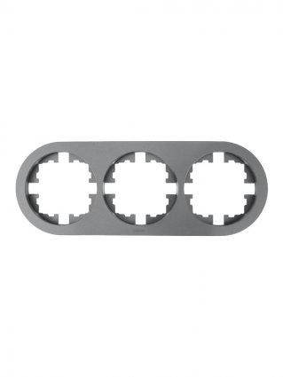 Рамка LEZARD OSEN, 3-поста, серый