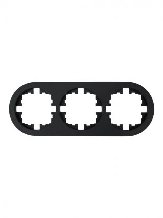 Рамка LEZARD OSEN, 3-поста, черный