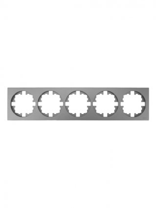 Рамка LEZARD OSEN, 5-постов, серый