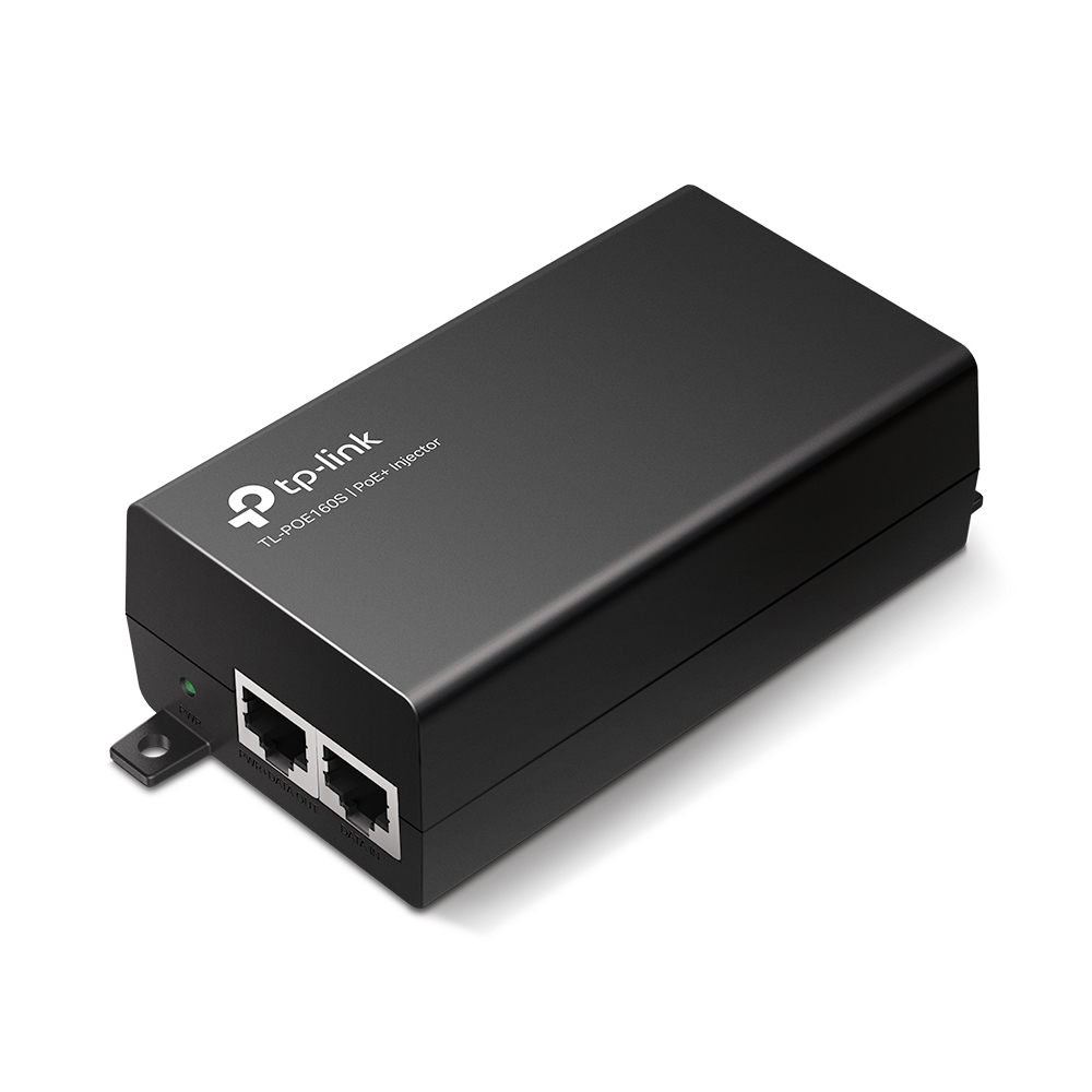 PoE-инжектор TP-Link TL-PoE160S, 802.3af / 802.3at, до 100, 1 Гбит/с, 30 Вт (TL-PoE160S) б/у, незначительные следы эксплуатации, полный комплект