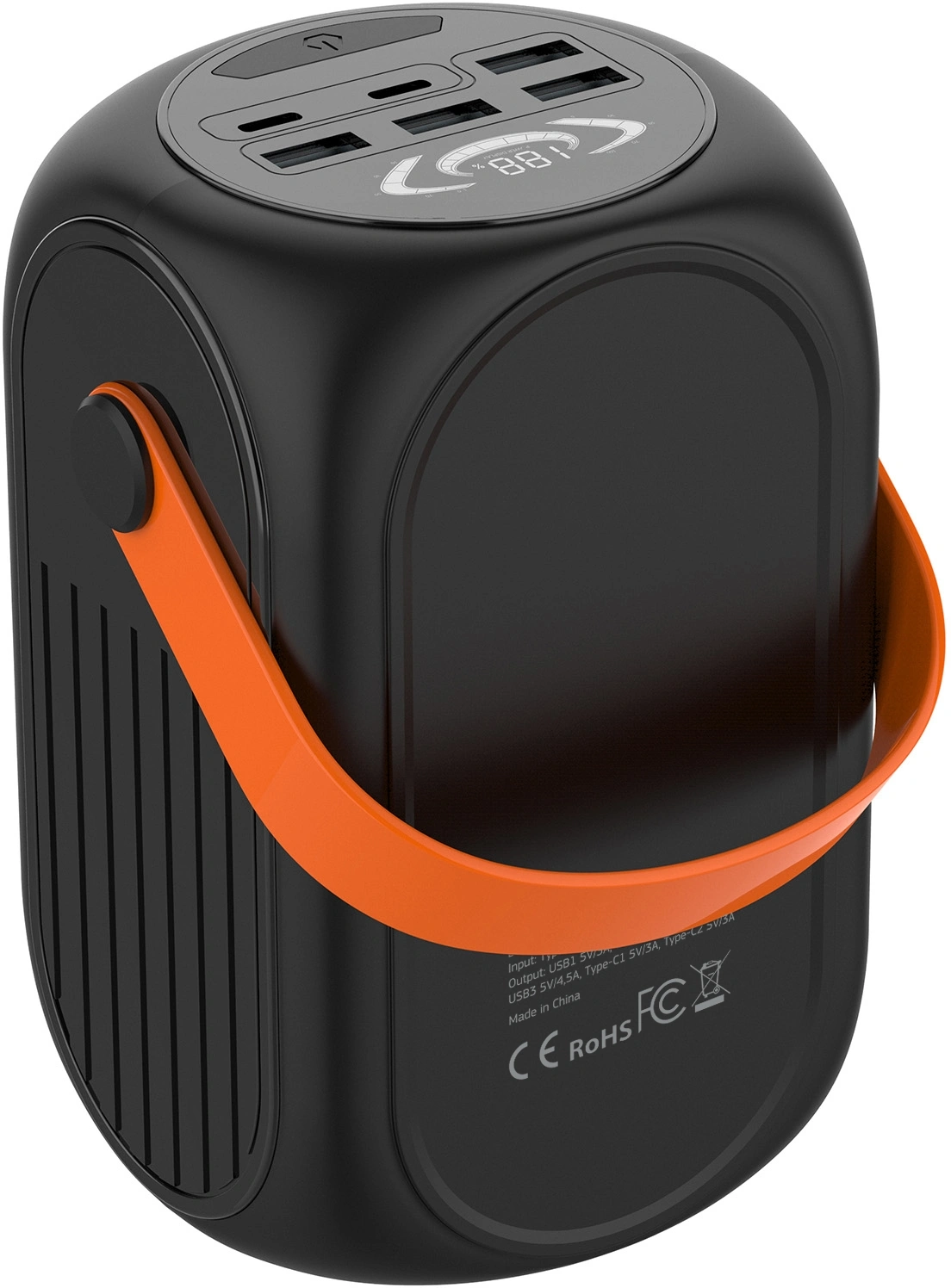 Портативный аккумулятор (Powerbank) Cactus CS-PBFSUD-60000, 60000 мА·ч, черный
