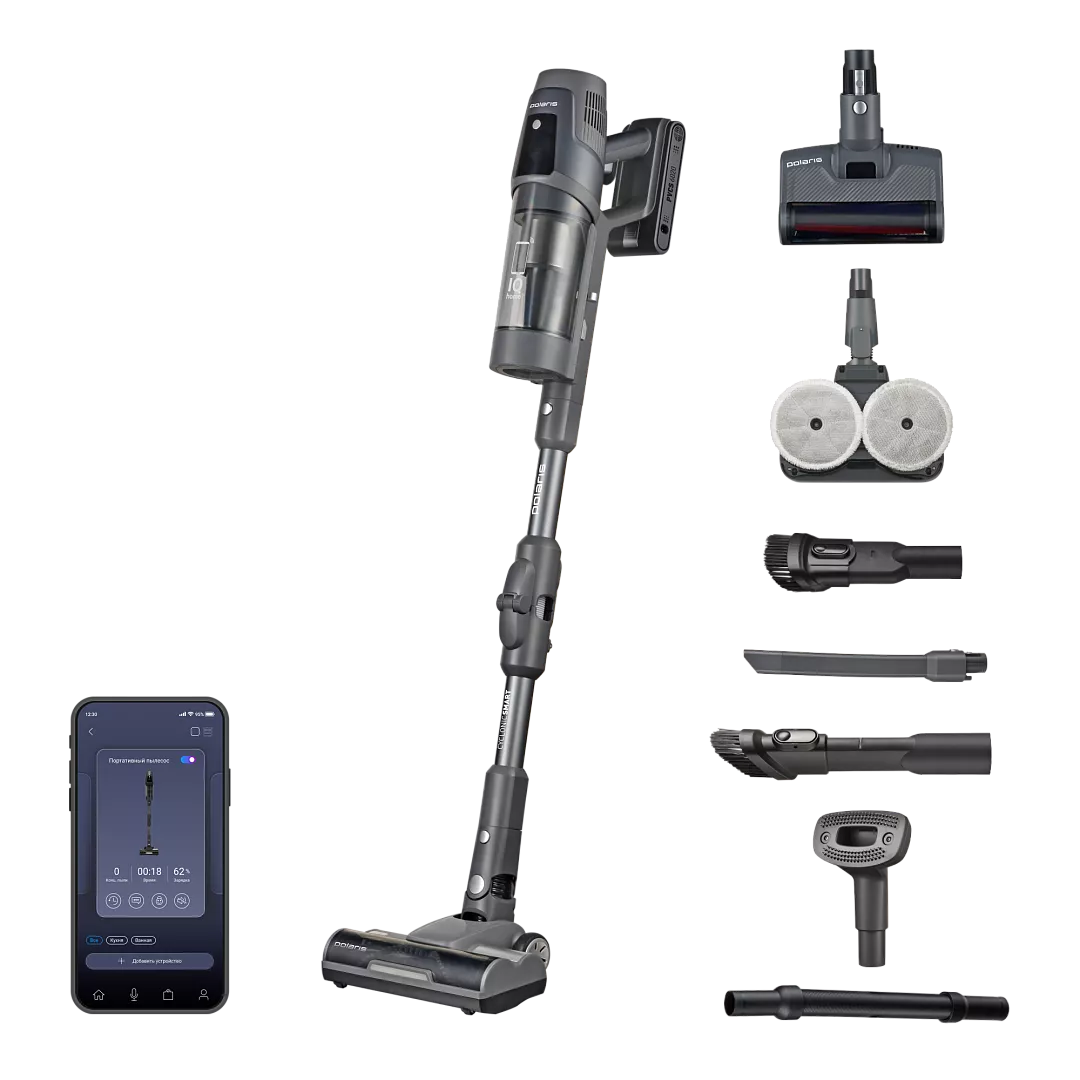 Вертикальный пылесос polaris PVCS 6020 Cyclonic Way PRO Wi-Fi IQ Home, 800 Вт