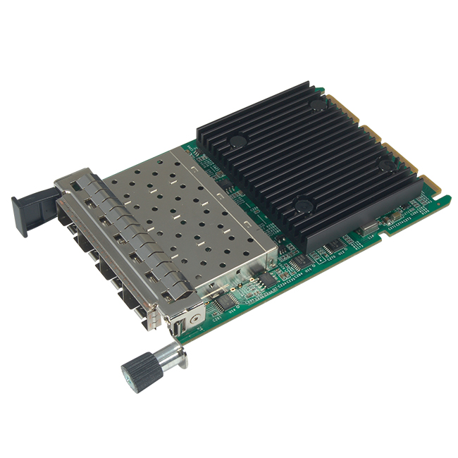 Сетевая карта Sunrich Technology Intel E810, 4xQSFP28, 25 Гб/с (N-910)