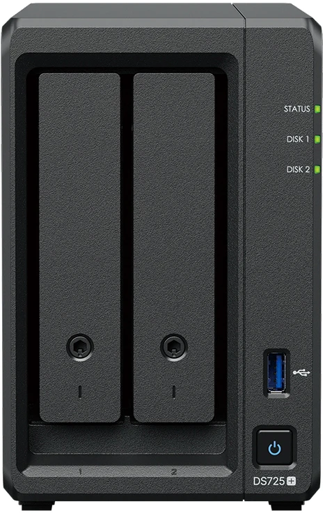 Сетевой накопитель (NAS) Synology DiskStation DS725+, слоты 2x2.5"/3.5" (DS725+)