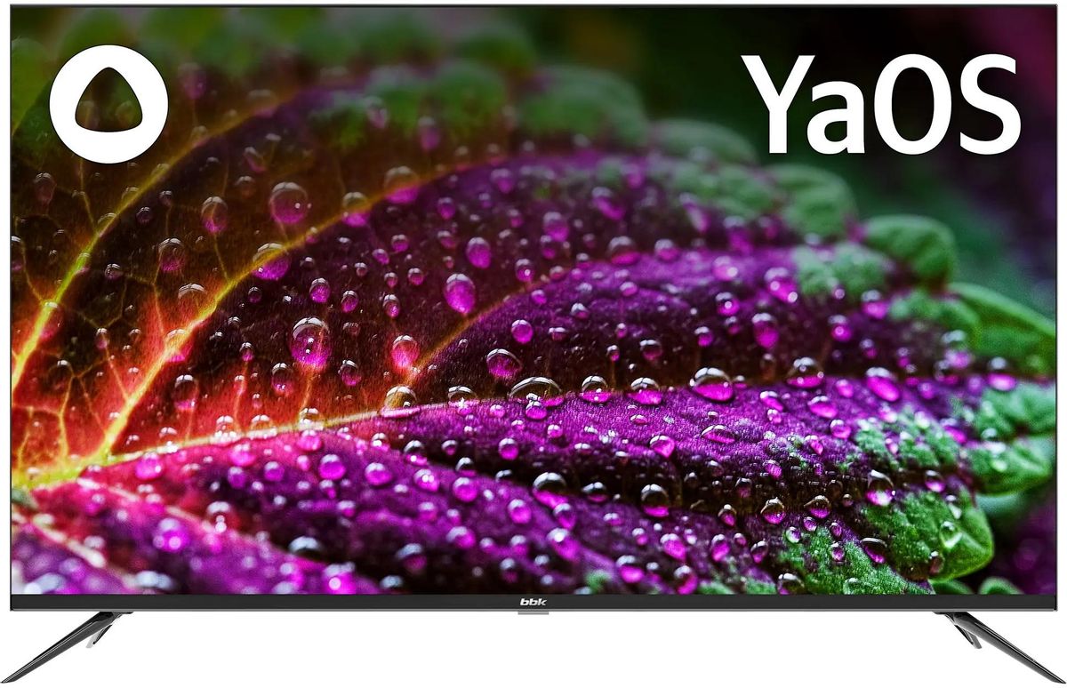 Телевизор 50" BBK 50LED-9212/UTS2C (B), 4K, 3840x2160, черный