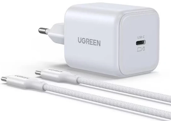 Сетевое зарядное устройство UGREEN X524, PD 45 Вт, белый