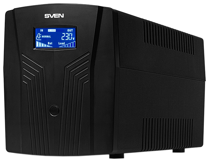 

ИБП SVEN Pro 1500, 1500 В·А, 900 Вт, EURO, розеток - 3, USB, черный (SV-013875), Pro 1500