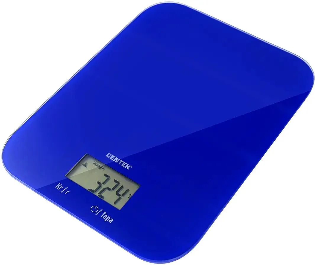 Кухонные весы Centek CT-2481 LCD до 5 кг, синий