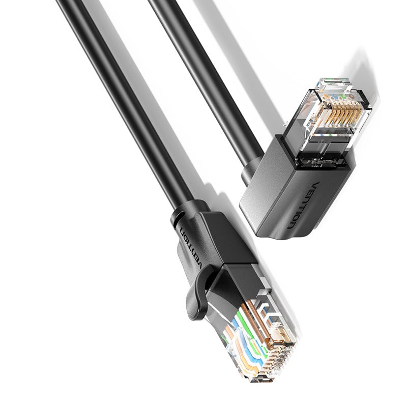 Патч-корд Vention UTP, кат.6, 1 м, RJ45-RJ45, черный (IBVBF)
