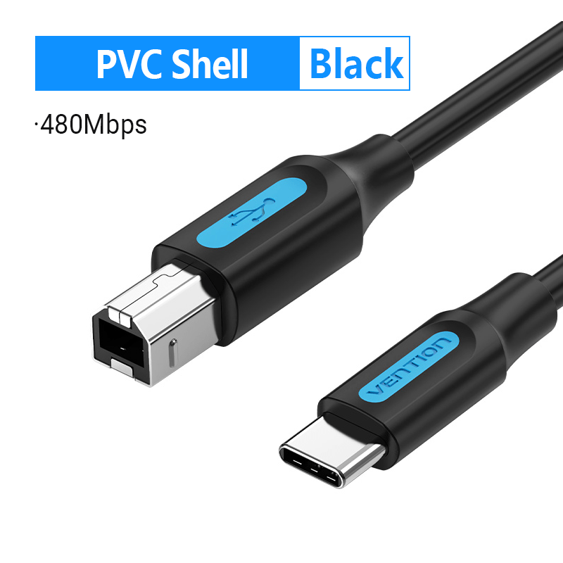 Кабель USB Type-C-USB(Bm), 3 м, черный, Vention