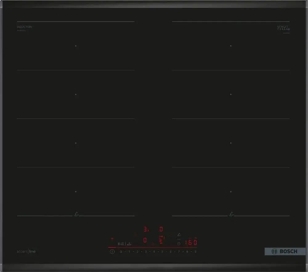 Индукционная варочная панель Bosch PXX695HC1E 4 конфорки, черный