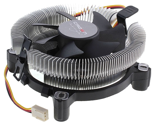 Кулер для процессора CROWN MICRO CM-80, 75 мм, 2200rpm, 65 Вт