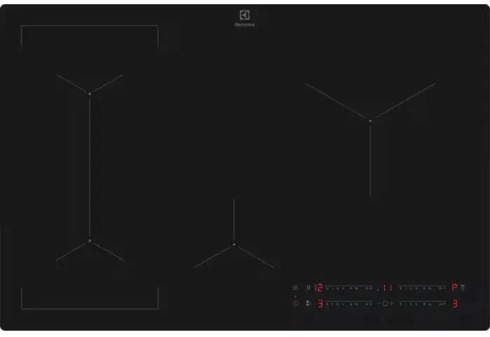 Индукционная варочная панель ELECTROLUX EIV83443CT, 4 конфорки, черный (EIV83443CT)
